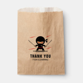 Sacolinha Festa de Aniversário das Crianças Ninja Guerreiro