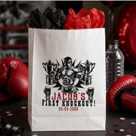 Sacolinha Festa de Aniversário de Boxe Primeira Luta