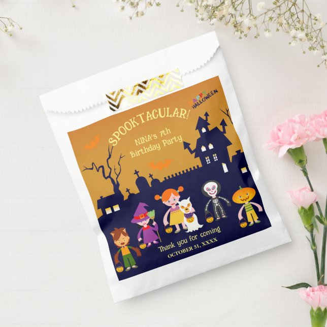 Sacolinha Festa de aniversário de Costume de Halloween (Selado)