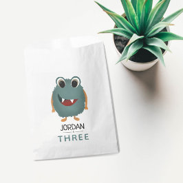 Sacolinha Festa de Aniversário de criança de Monstro Azul e 