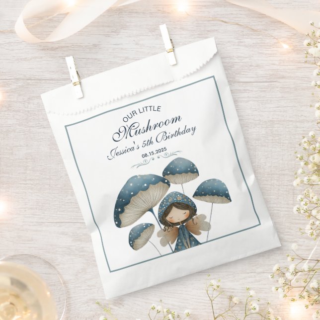 Sacolinha Festa de Aniversário de criança Encantada de Fada  (Cortado)