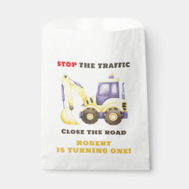 Sacolinha Festa de aniversário de Escavador de Caminhão de C