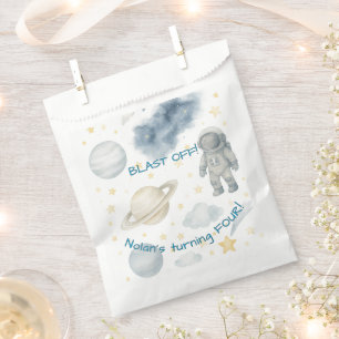 Sacolinha Festa de aniversário de Espaço Cósmico   Foguetes 