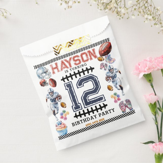 Sacolinha Festa de aniversário de futebol masculino (Selado)