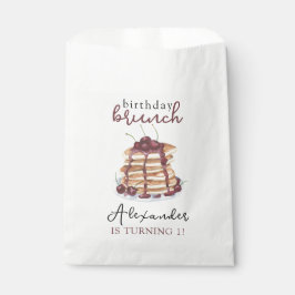 Sacolinha Festa de aniversário de Panquecas de Aquarela