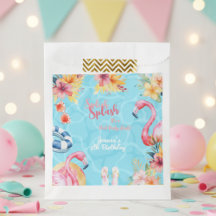 Festa de aniversário de piscina de verão do Havaí