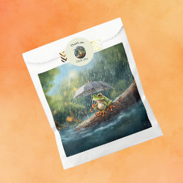 Sacolinha Festa de aniversário de Sapo de Cottagecore da Mad