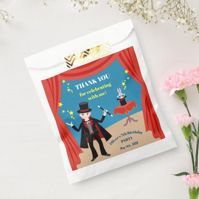 Sacolinha Festa de aniversário de show do mago (Selado)