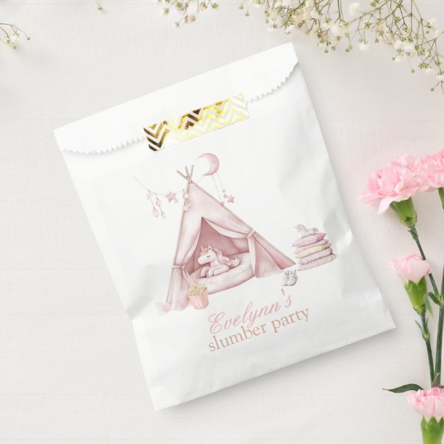 Sacolinha Festa de aniversário de sono personalizada para cr (Selado)