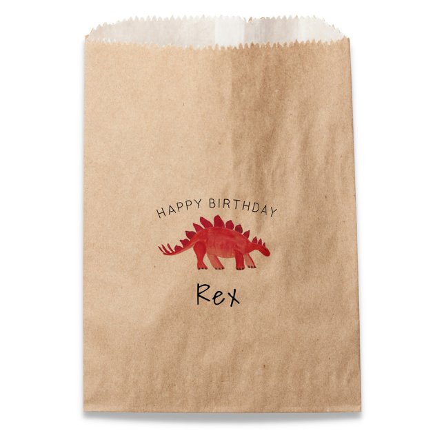 Sacolinha Festa de aniversário Dino pintada (Criador carregado)