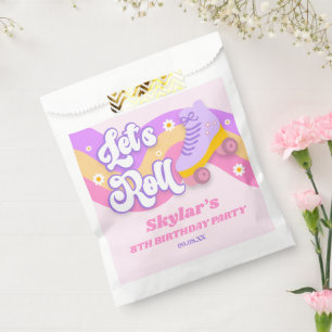 Sacolinha Festa de aniversário do cilindro do vamos Skate de
