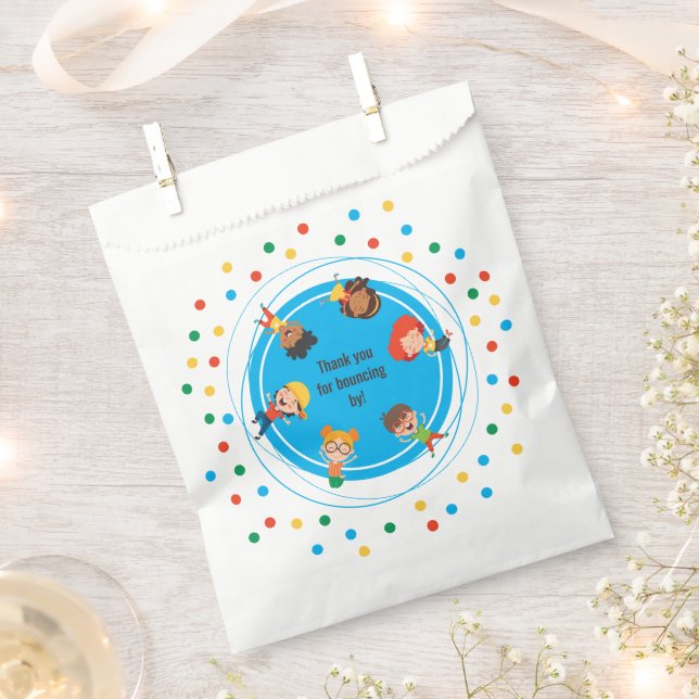 Sacolinha Festa de aniversário do Parque Trampoline de Salto (Cortado)