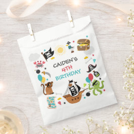 Sacolinha Festa de aniversário do tesouro de navio pirata