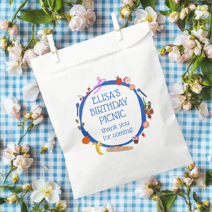 Sacolinha Festa de aniversário PERSONALIZADA Desenhada pela 