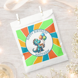 Sacolinha Festa de aniversário Personalizada do Dinossauro