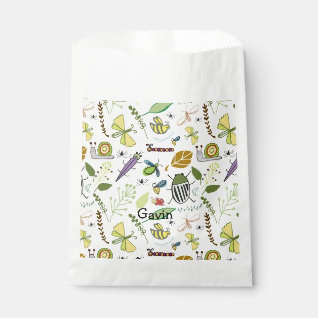 Sacolinha Festa de aniversário Personalizada Favorecida Bols (Frente)