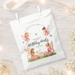 Sacolinha Festa de aniversário Pink Fairies