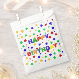 Sacolinha Festa de aniversário vermelha moderna e simples