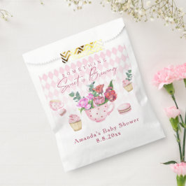 Sacolinha Festa de Chá Algo Doce Está Fazendo Chá de fraldas