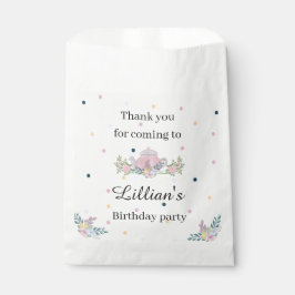 Sacolinha Festa de chá de flor selvagem bolsa de favor flora