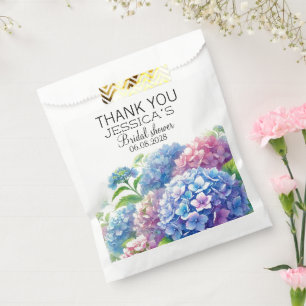 Sacolinha Festa de Chá de panela de Flores Azuis Hydrangeas