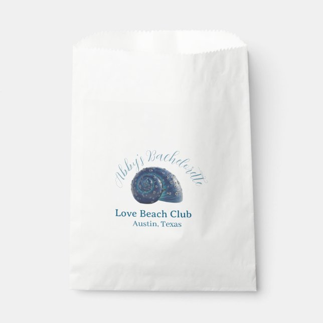 Sacolinha Festa de despedida da noiva clube de praia mar azu (Frente)