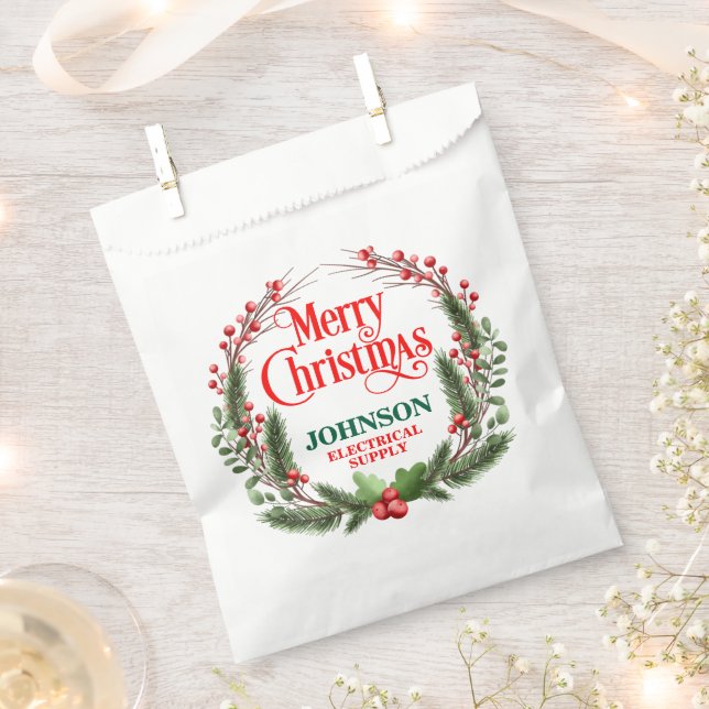 Sacolinha Festa de Escritório de Natal (Cortado)