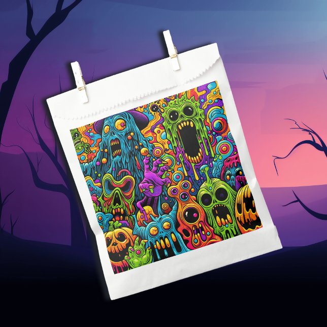 Sacolinha Festa de Halloween | Zumbis e Monstros (Criador carregado)