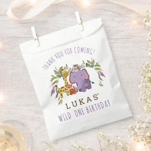 Sacolinha Festa de primeiro aniversario Animal Safari da Sel