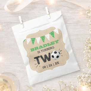 Sacolinha Festa de segundo aniversário de Bola de Futebol Al