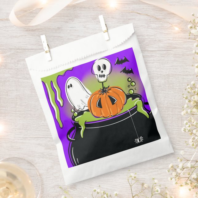 Sacolinha Festa do Halloween Favor Bag (Cortado)