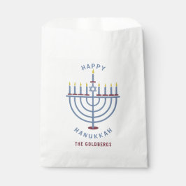 Sacolinha Festa Feliz de Hanukkah Menorah