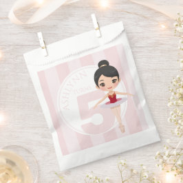 Sacolinha Festa Personalizada da Menina Bailarina de Rosa