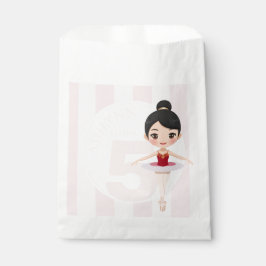 Sacolinha Festa Personalizada da Menina Bailarina de Rosa