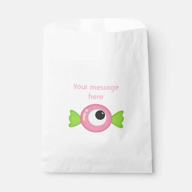 Sacolinha Festa Temática do Monstro da Menina (Frente)