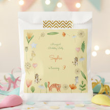 festas de aniversário de flores e de gatos