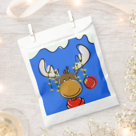 Sacolinha Festivo Reindeer Favor de Natal Bag
