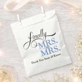 Sacolinha Finalmente Recepção de Casamento de Sra e Sra 
