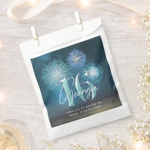 Sacolinha Fireworks Sweet 16 Teal ID984