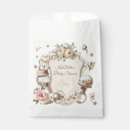 Sacolinha First Bloom Baby Shower Favor Craft Bag