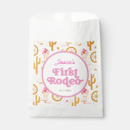 Sacolinha First Rodeo Cowgirl Pink 1st Birthday Party