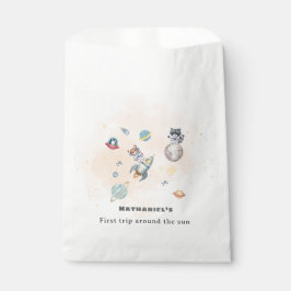 Sacolinha First Trip Around the Sun space animals Birthday 