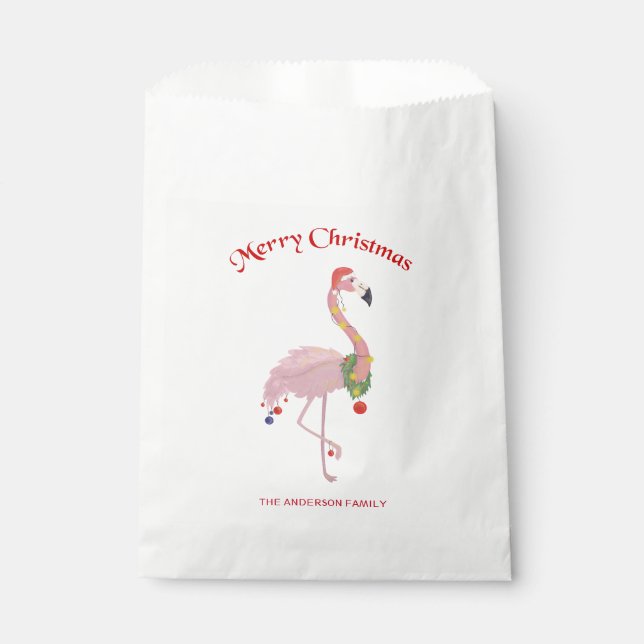 Sacolinha Flamingo, Bolas De Natal E Rua (Frente)