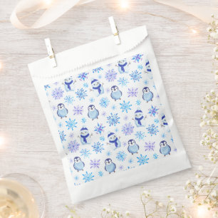 Sacolinha Flocos de neve de Natal, Snowmen e Pinguins