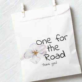Sacolinha Flor branca moderna, Uma para a estrada, obrigado