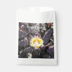 Sacolinha Flor de cacto amarelo em primavera