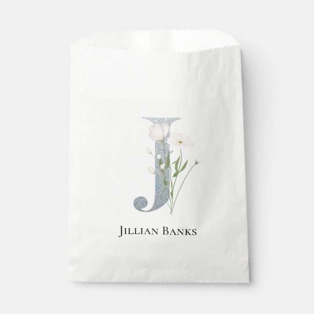 Sacolinha Floral Branco mais doce (Frente)