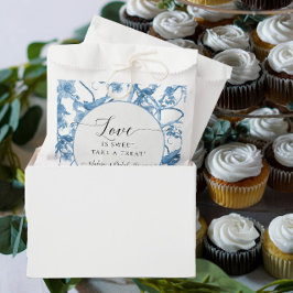 Sacolinha Floral Chinoiserie Azul e Branca