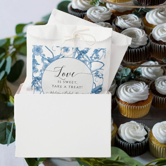 Sacolinha Floral Chinoiserie Azul e Branca (Criador carregado)