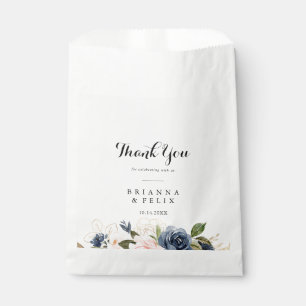 Sacolinha Floral Elegante De Inverno Obrigado Casamento